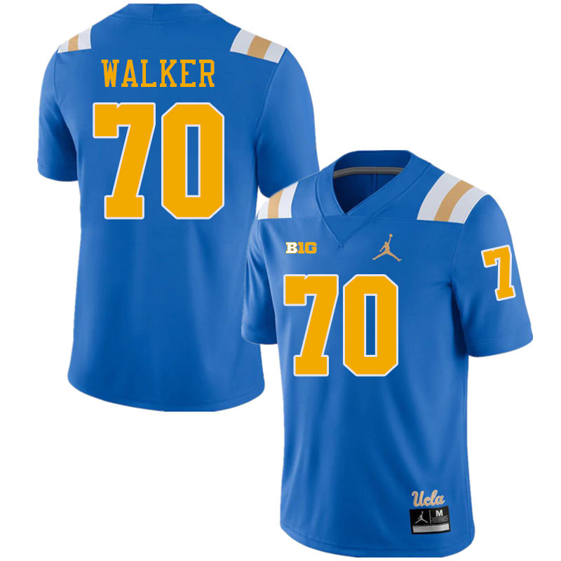 UCLA Bruins #70 Caleb Walker Big 10 Conference College Football Jerseys Stitched Sale-Royal